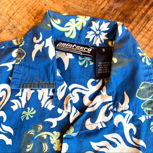 POINT ZERO Manufacturing Hawaiian Hibiscus Shirt - Picture 3 of 4